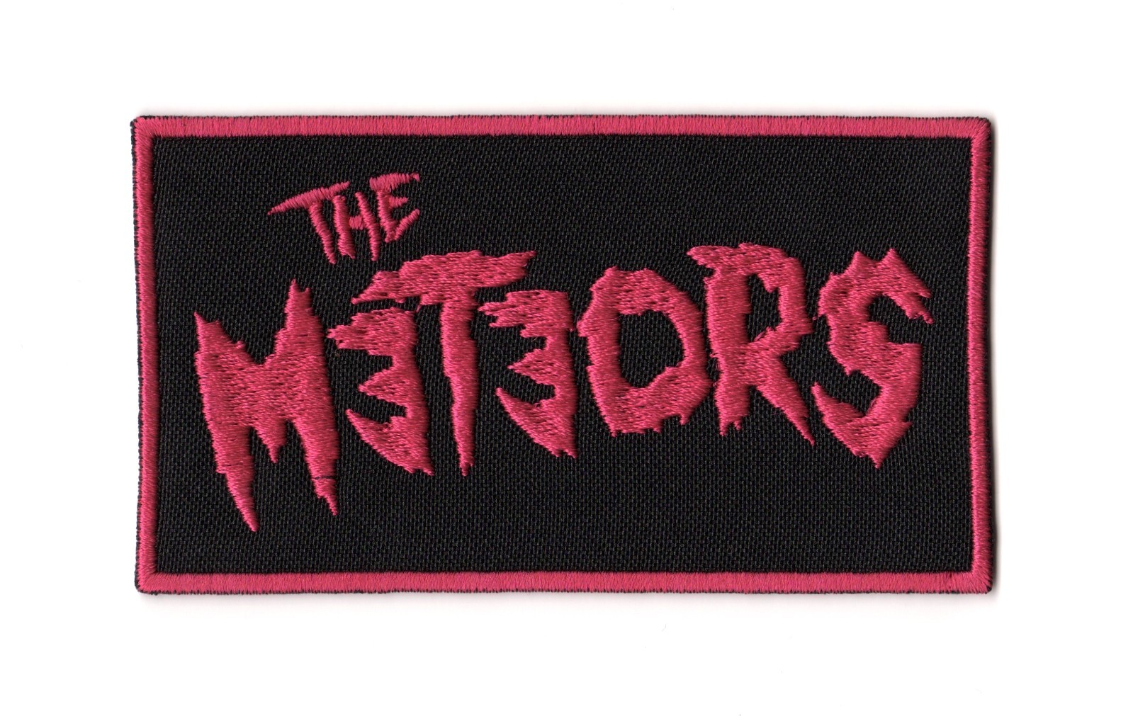 The Meteors Sew On Patch English Psychobilly Punk Rock Rockabilly Band Logo