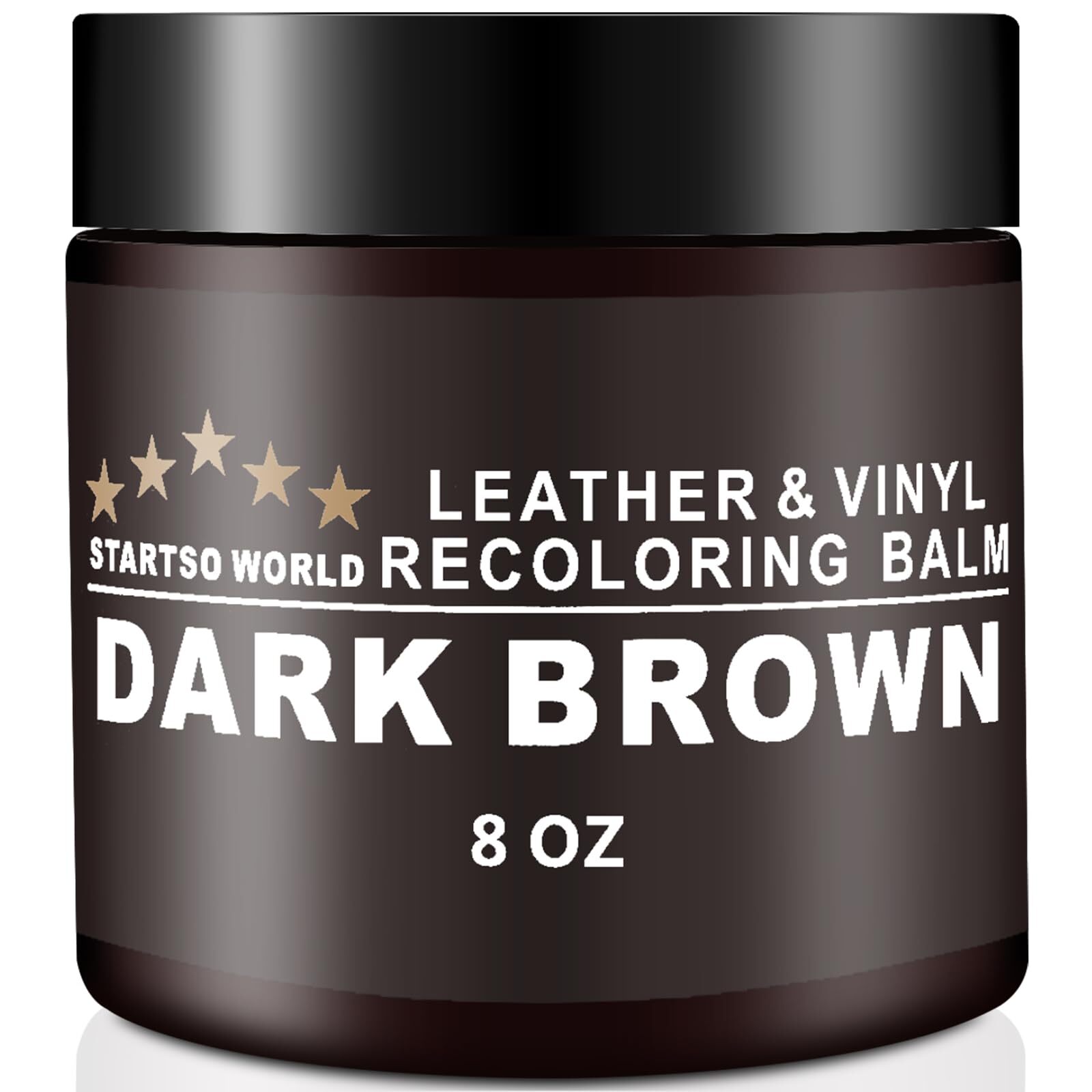 Leather Recoloring Balm Dark Brown Leather Repair Kit for Furniture Leather D...