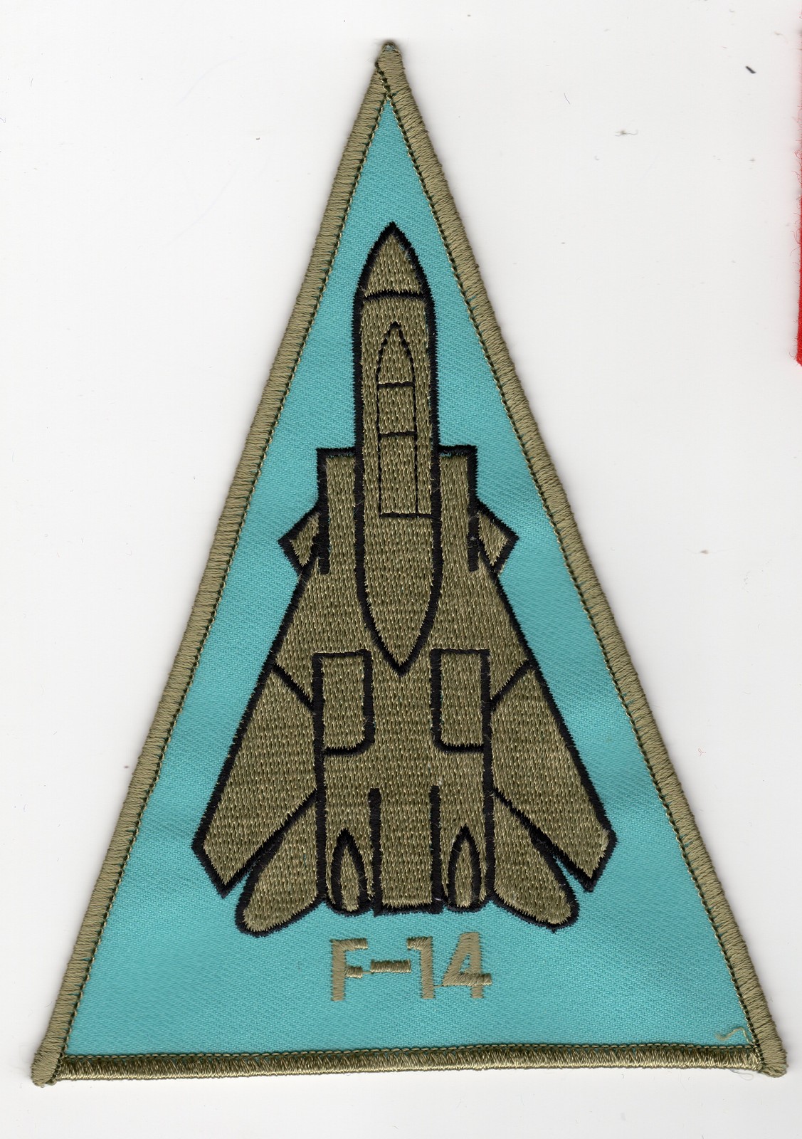 F-14 Triangle/Lt. Blue-OD BC Patch Cat No M5282