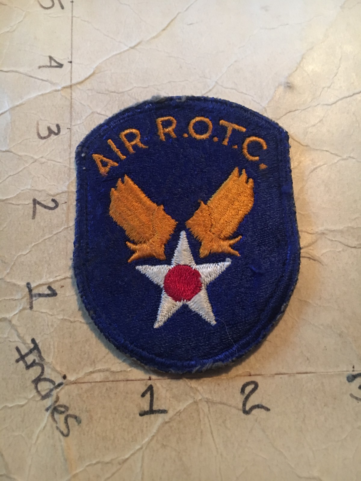 WW2 to Korea era US Army Air Force ROTC c/e no glow USAAF Patch 5/22/25