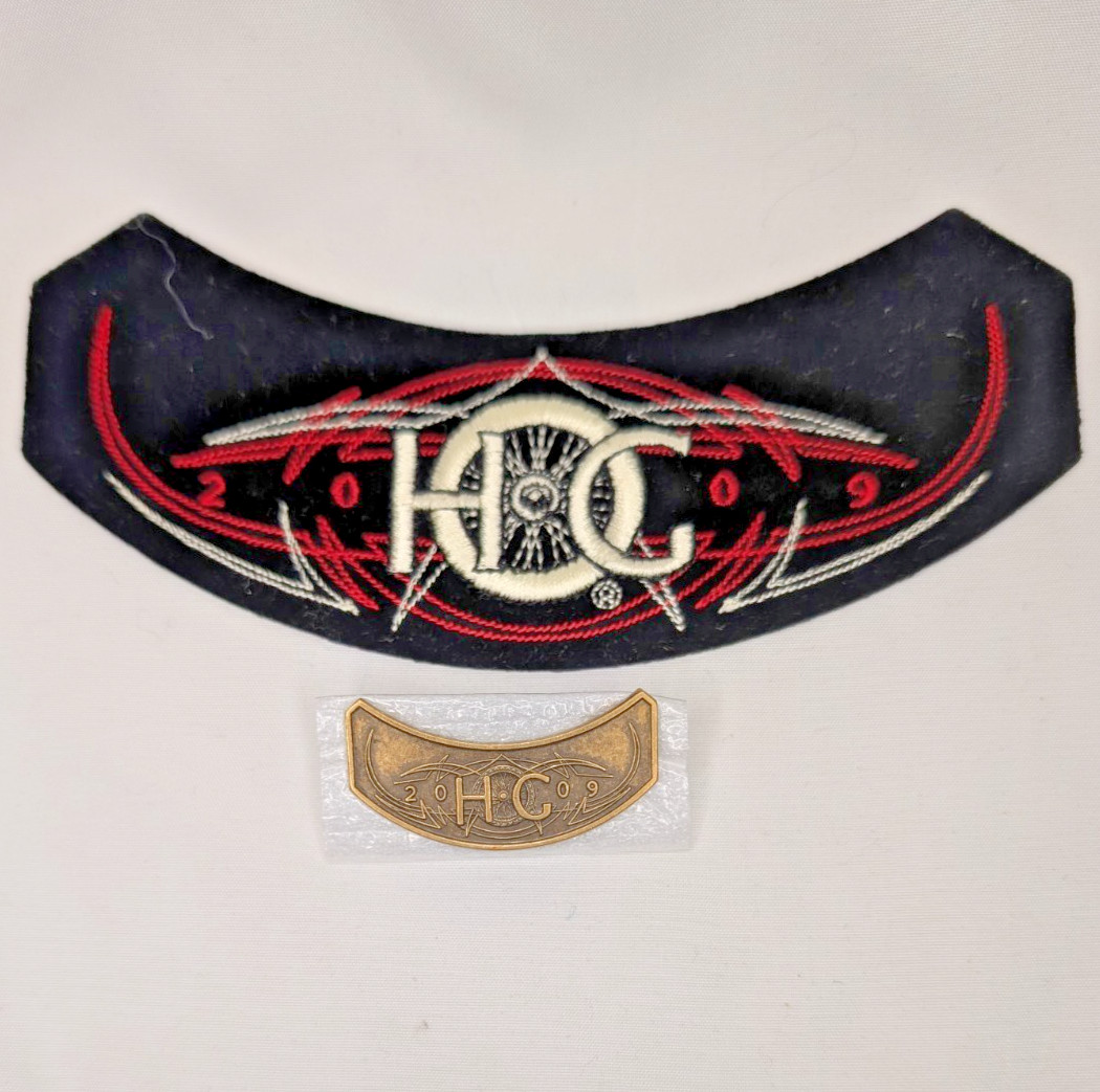 Harley Davidson 2009 HOG Patch & Pin Owners Group NEW Tire & Pinstripe design
