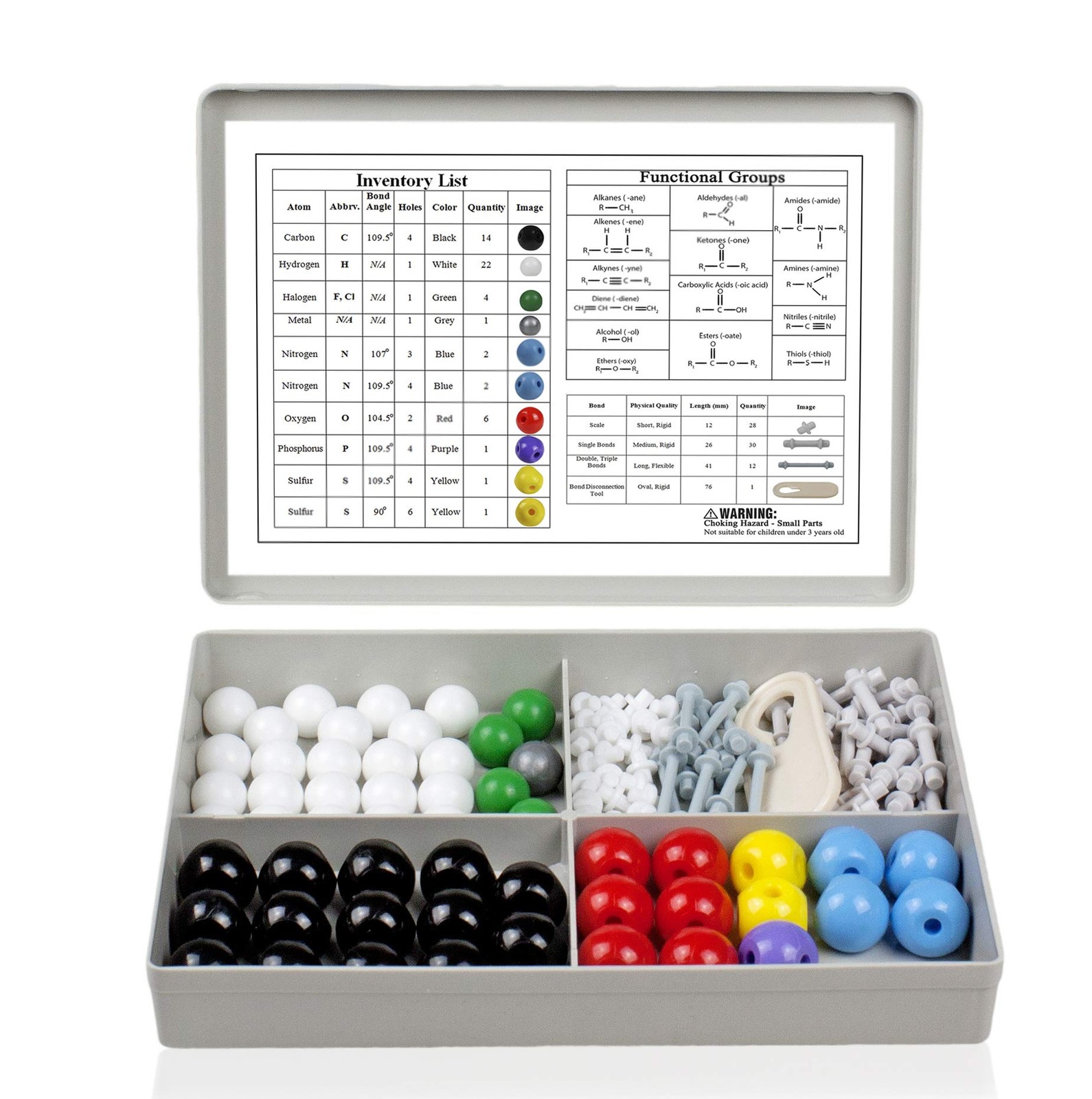 PCM007 125PCs Molecular Model Kit