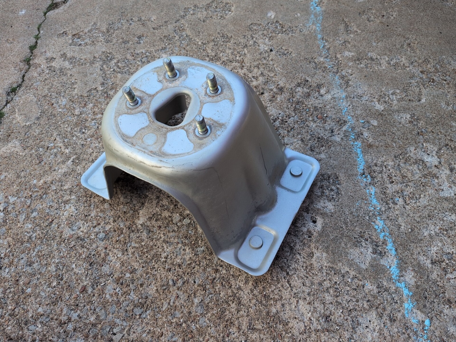97-01 Honda CR-V OEM Rear Spare Tire Carrier Holder Bracket Mount - Silver