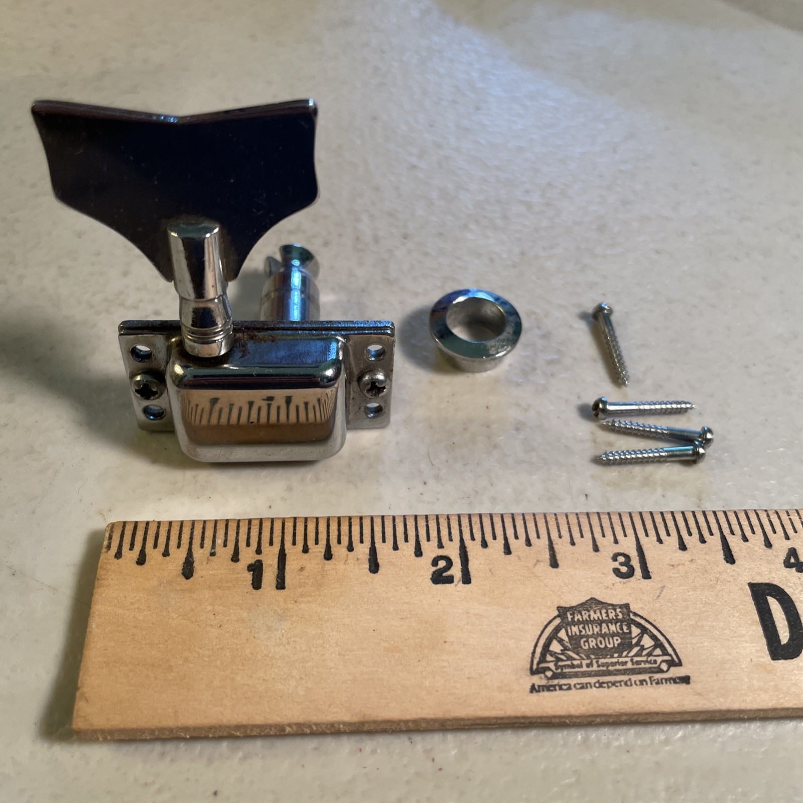 GRECO Teisco Conrad Univox Apollo Bass Guitar Tuner w Screws OEM VINTAGE 60s 70s
