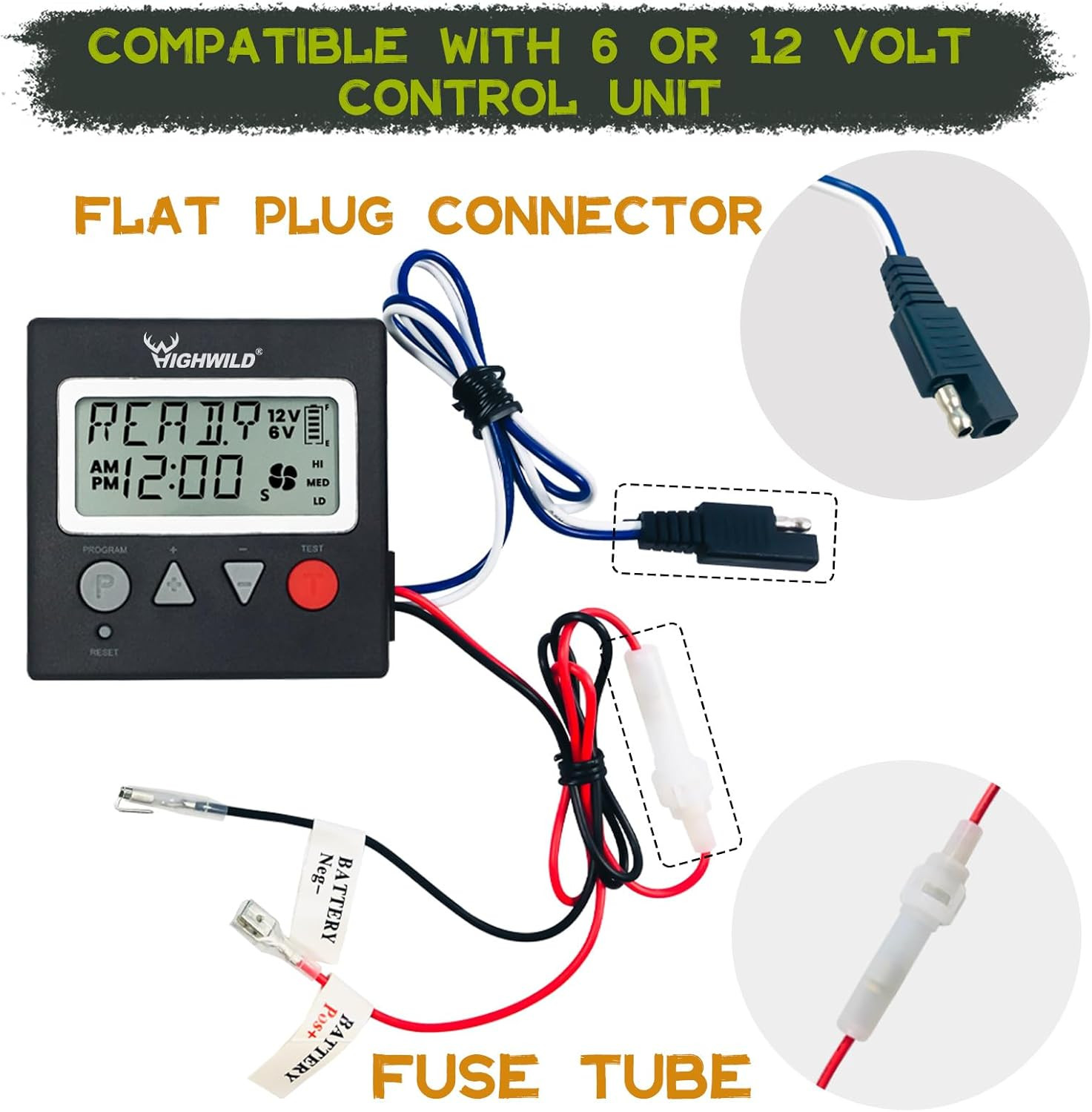 Highwild 6V/12V Universal Game Feeder Digital Timer