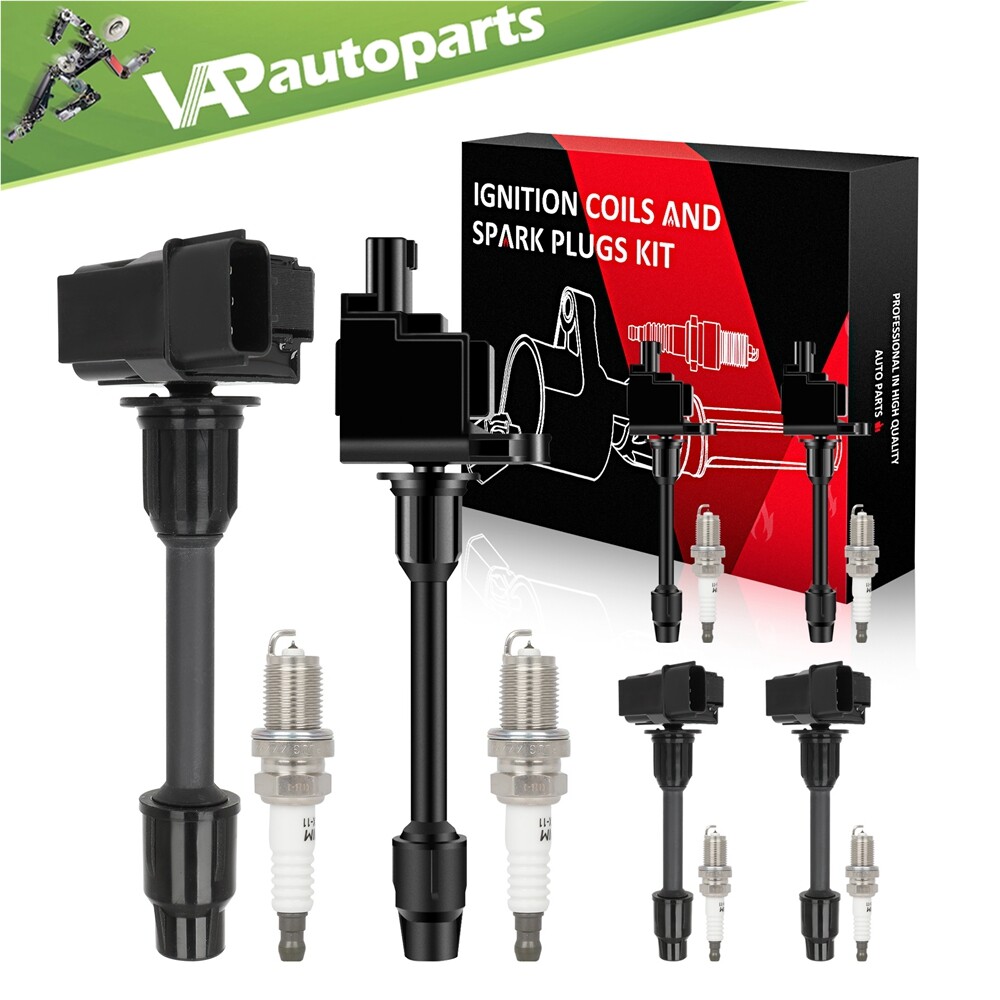 6 For 2000-2001 Nissan Maxima 3.0L V6 Ignition Coil Spark Plug UF348 UF363