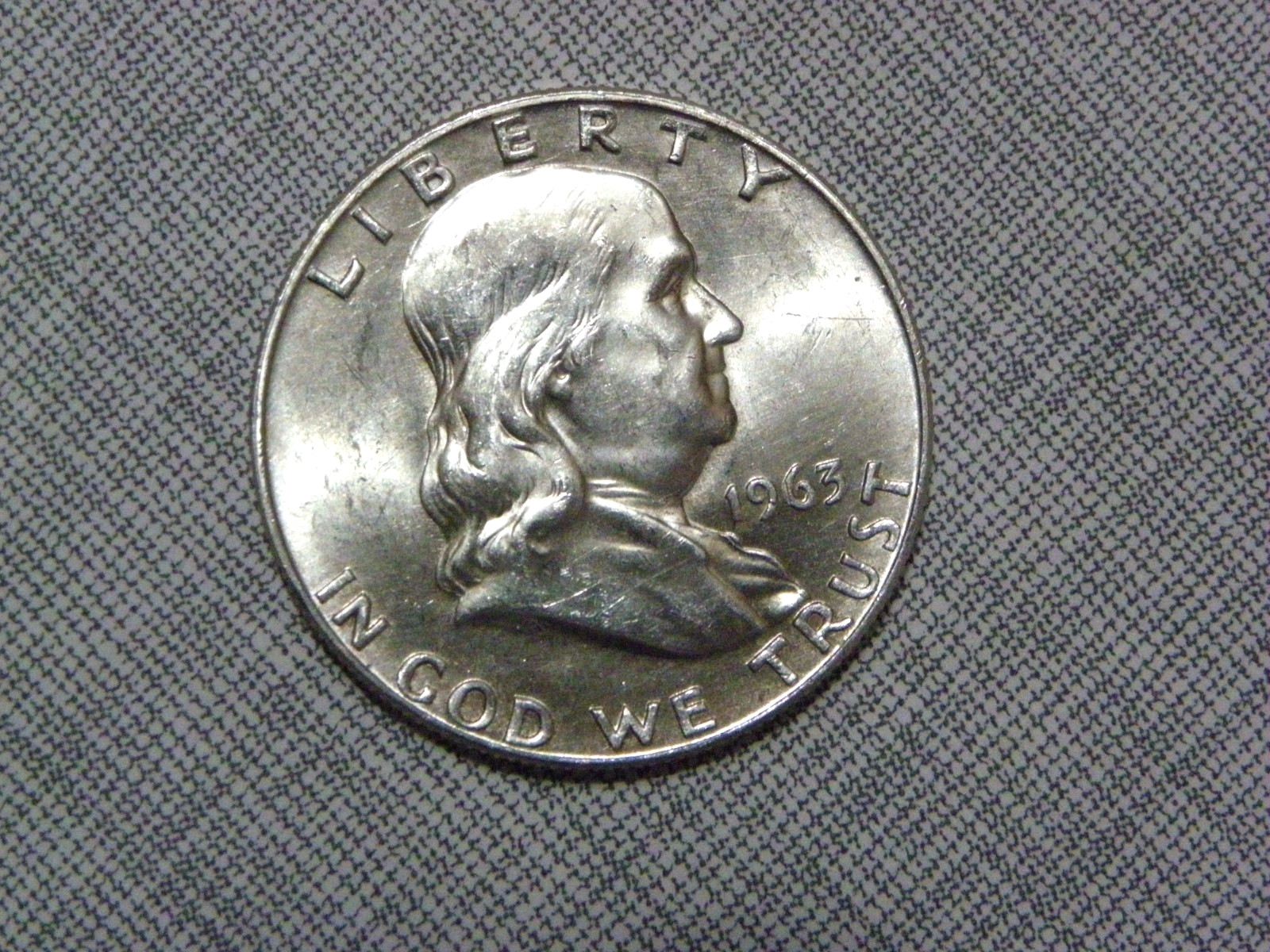 1963 D Franklin Half Dollar Bright Uncirculated.