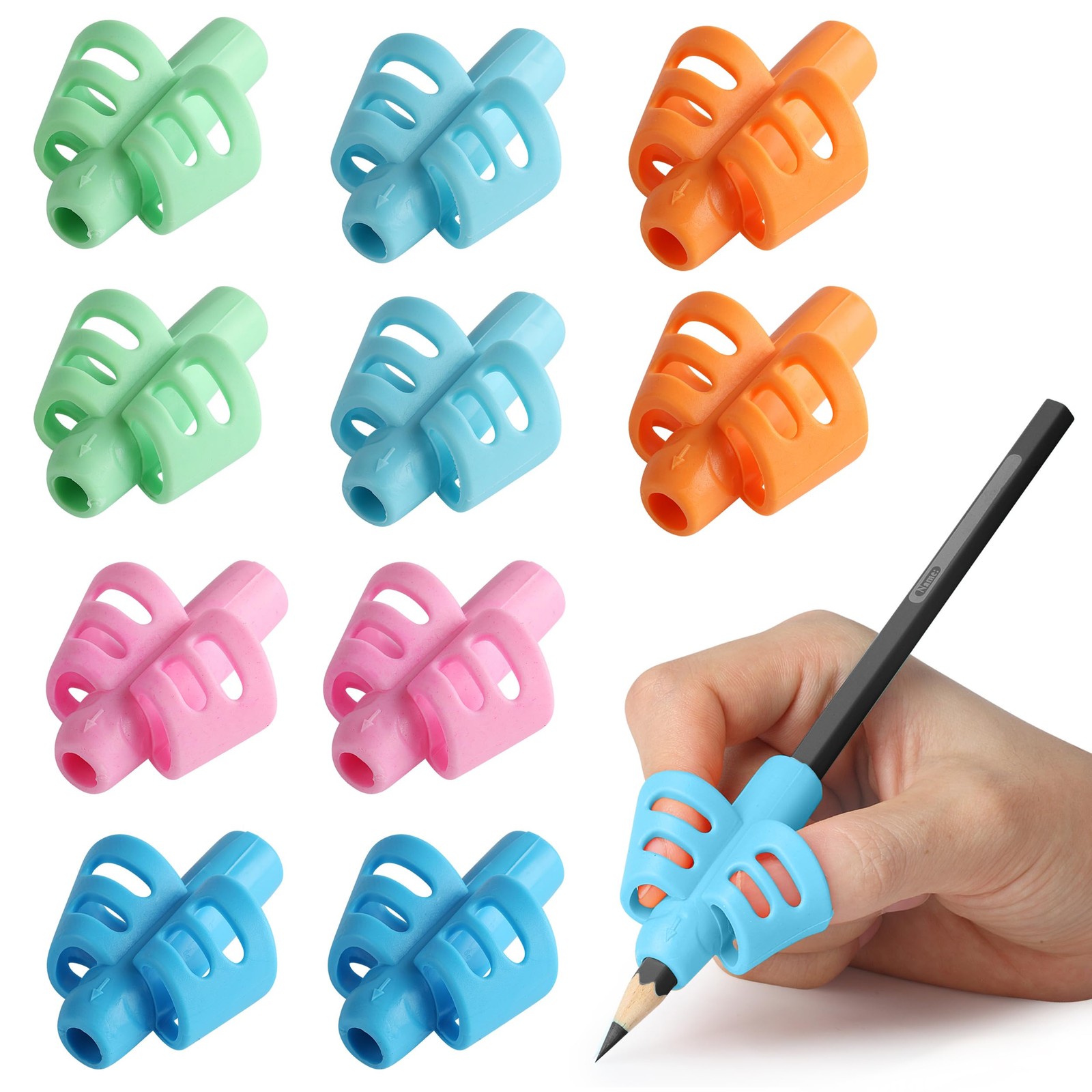 Mr. Pen- Pencil Grips for Kids Handwriting, 20 PCS 20 Piece Set, Multicolor