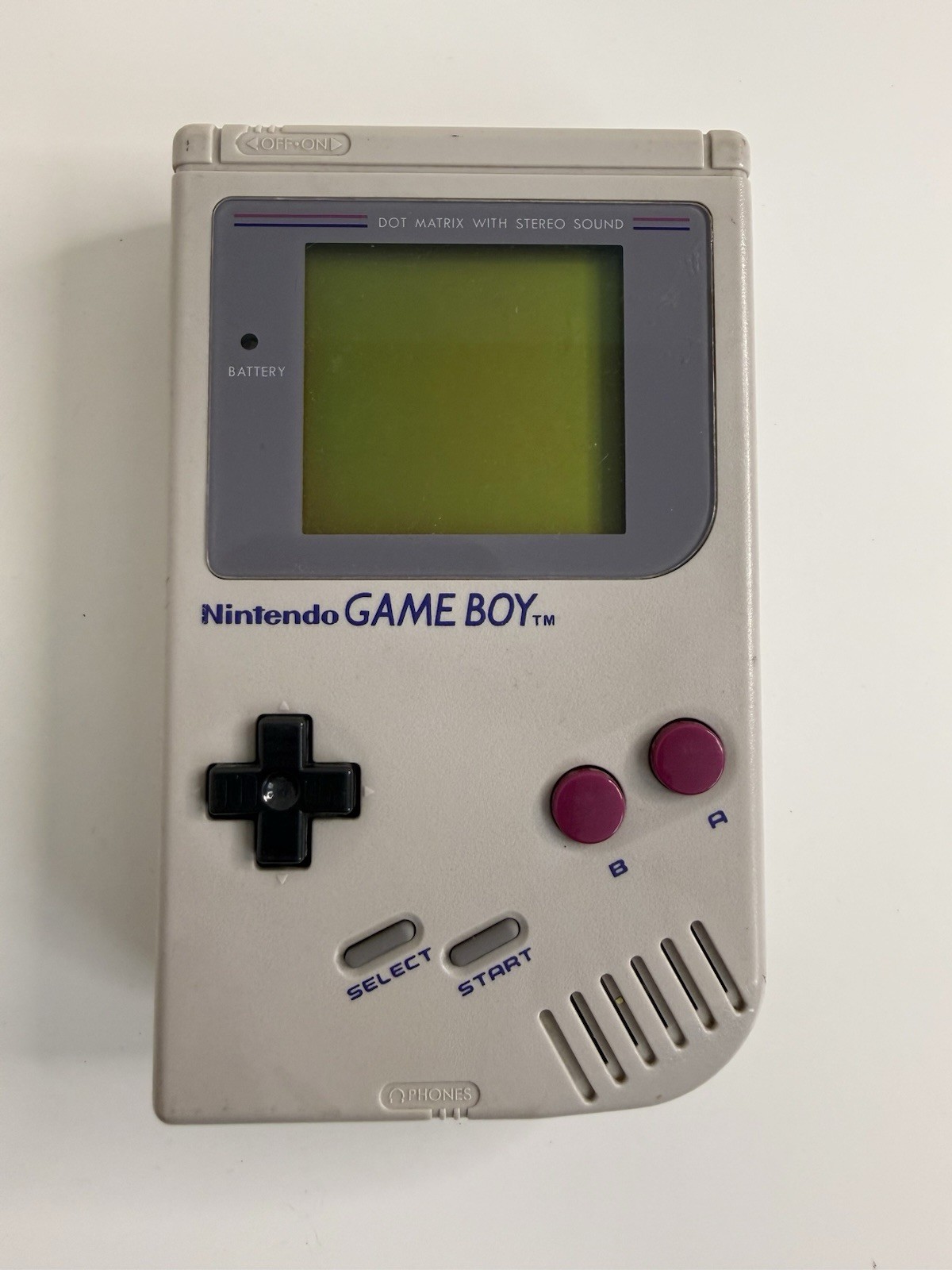 TURNS ON - Original Nintendo Game Boy Handheld Console Only (Not Game Tested)