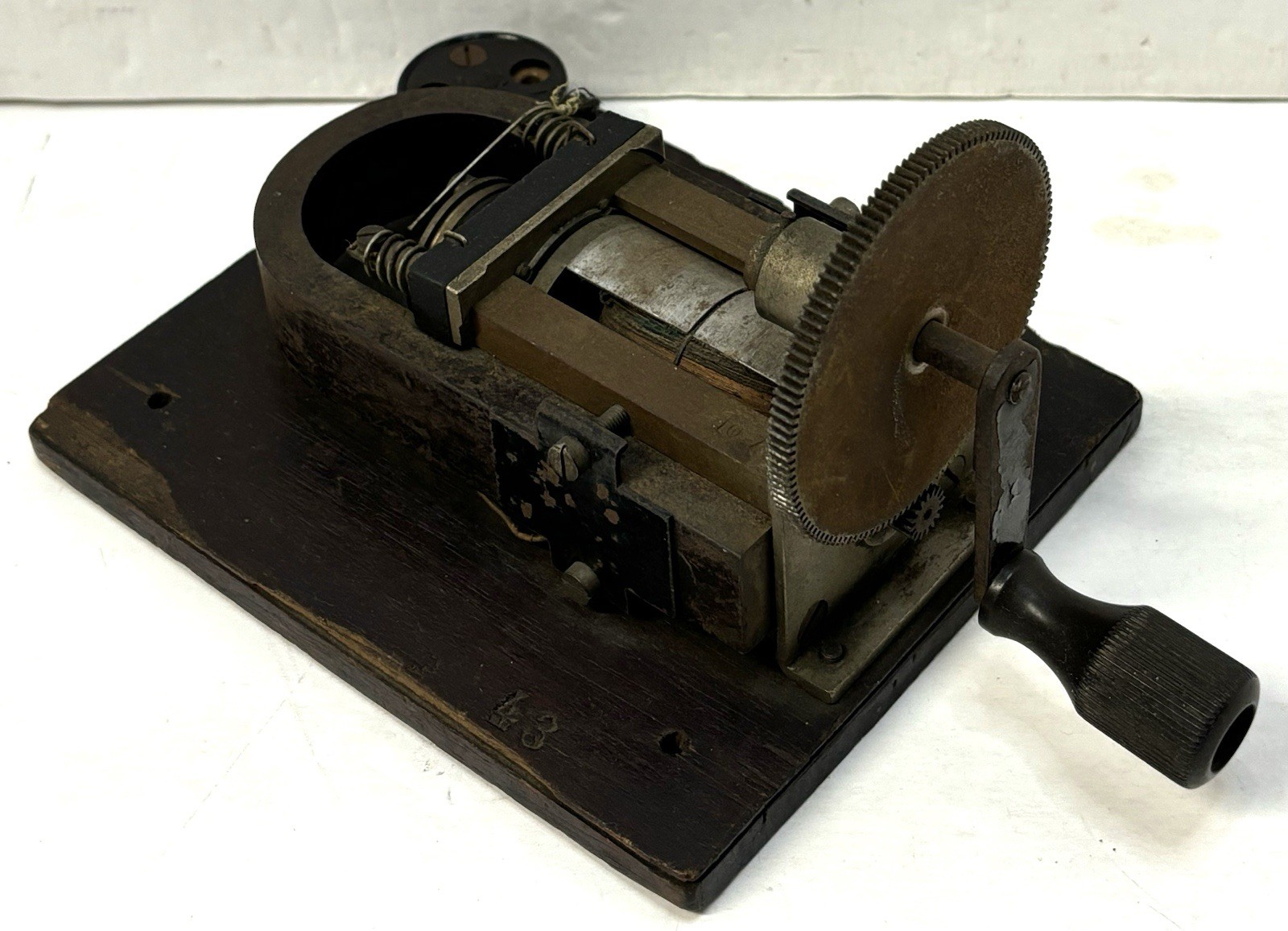 WW2 German Army Radio Phone Hand Crank Generator Dated 1943 Original