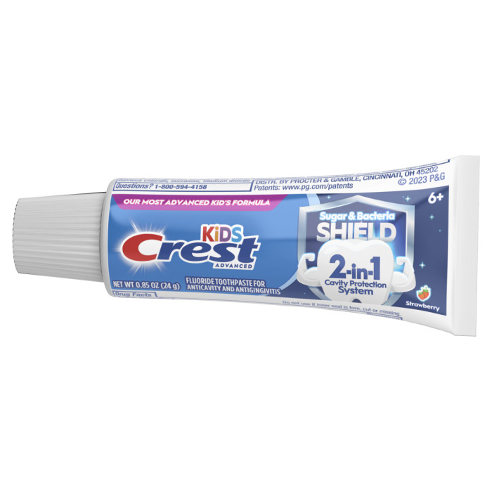 Crest Kid Advanced Toothpaste Strawberry Travel Size Exp6/2028 72tubes FREE SHIP