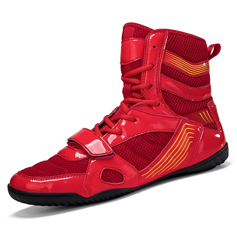 Men Wrestling Comfortable Anti Slip Sneakers Boxing Gym Wrestling Train Shoes
