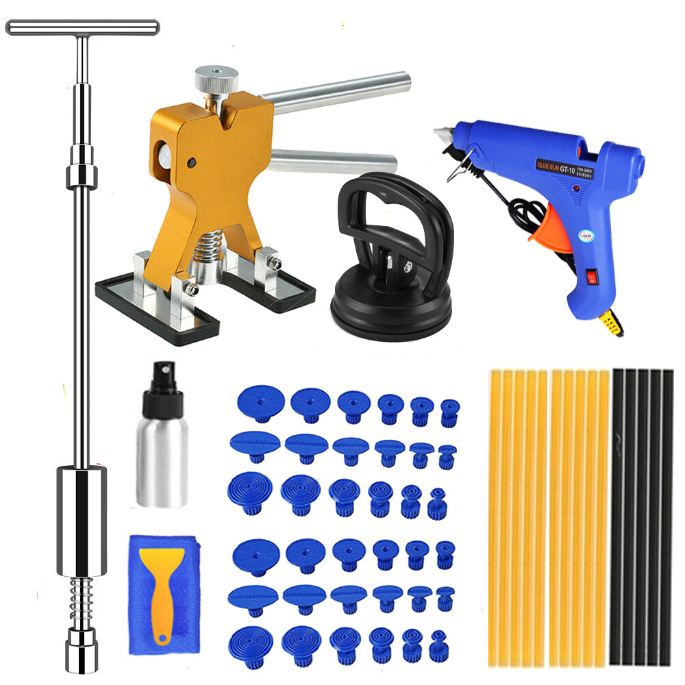 Car Body Paintless Dent Repair Puller Remover Kit Dint Hail Damage Lifter Tools