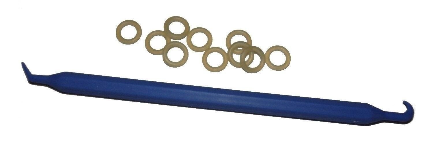Scuba Low Pressure Hose / 2nd Stage POLYURETHANE 010 O-Ring (10 pcs + Pick Tool]