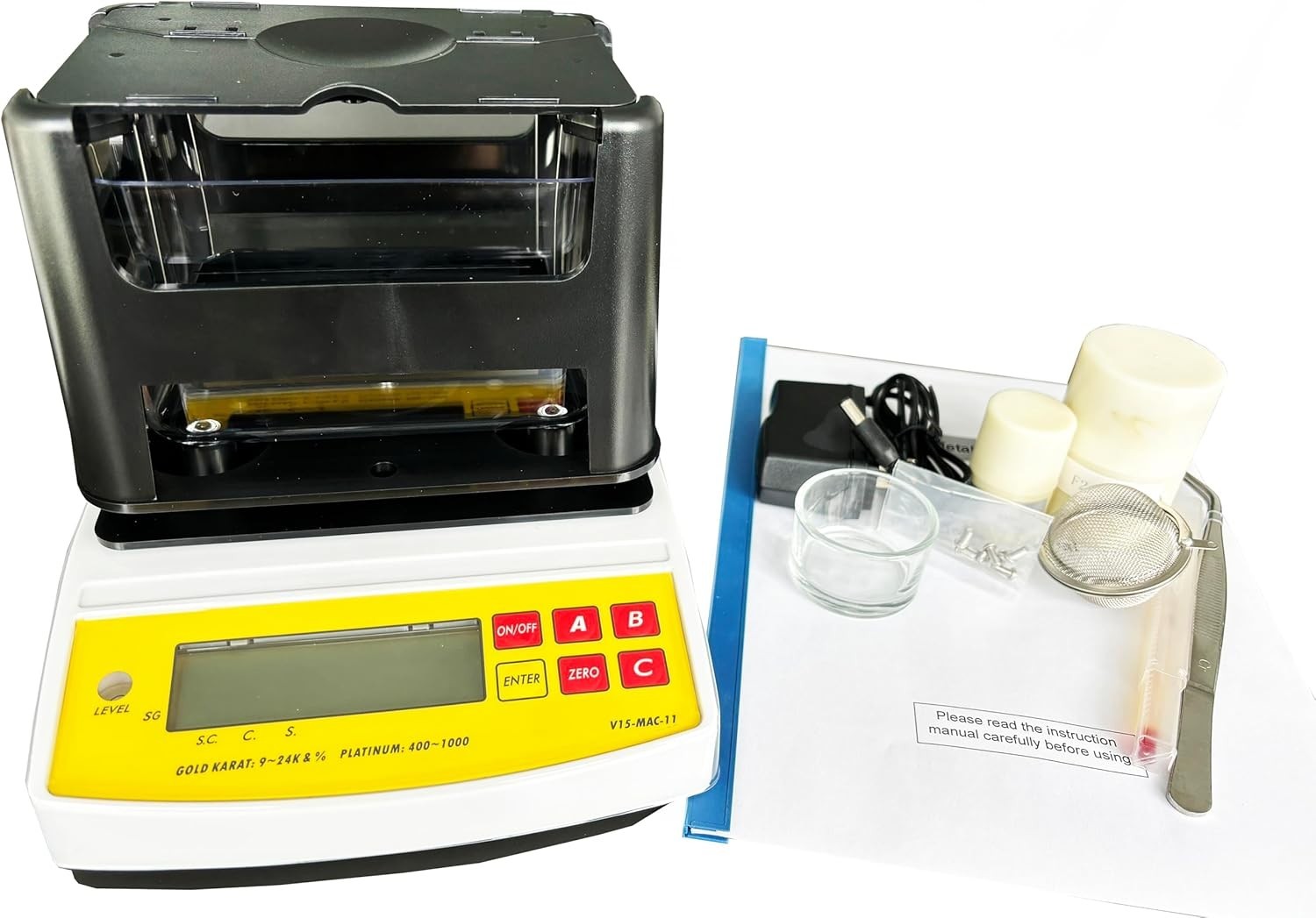 Precious Metal Analyzer Gold Purity Testing Machine Digital Density Meter 2000g
