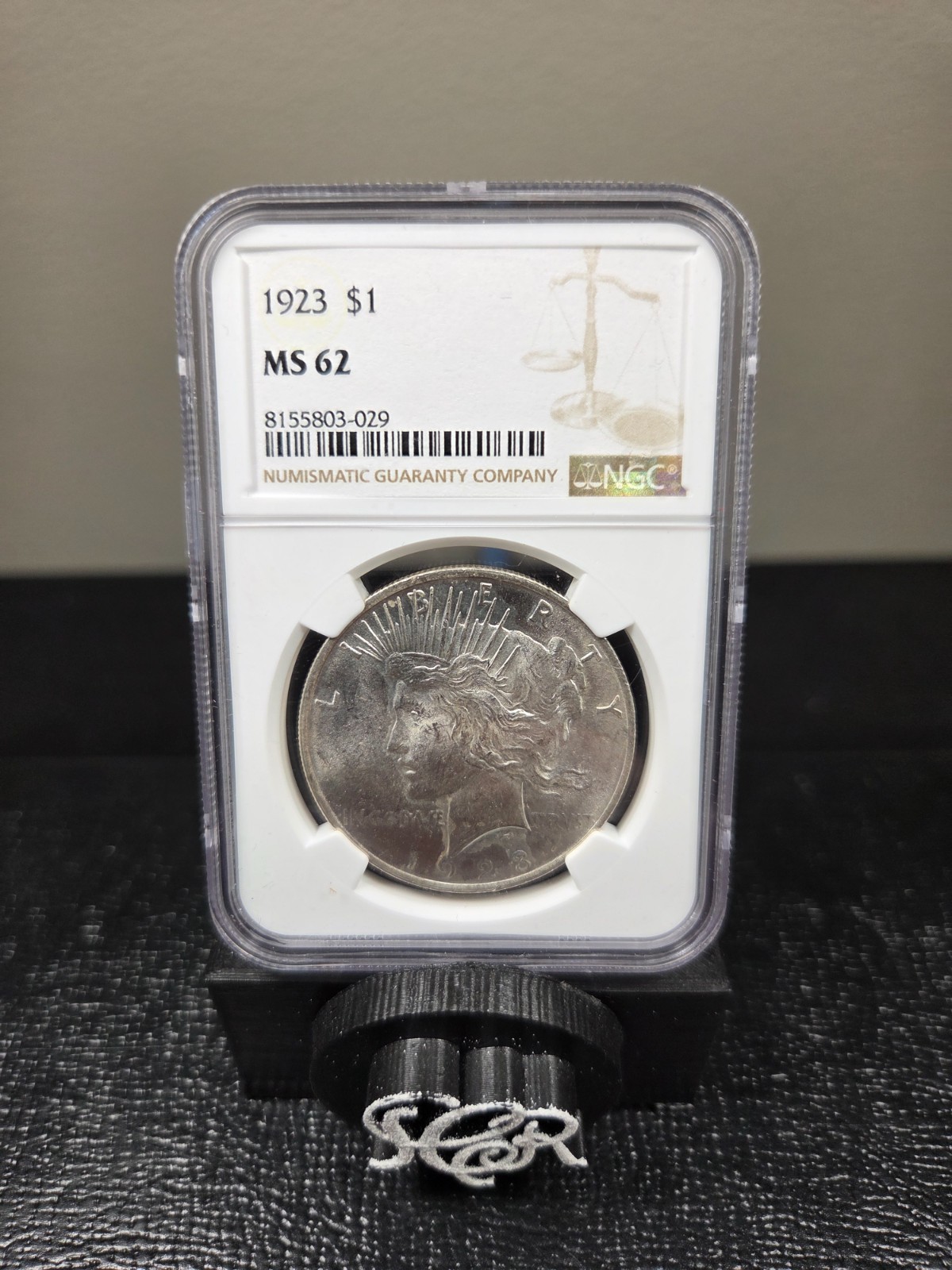 1923 Peace Dollar MS-62 NGC