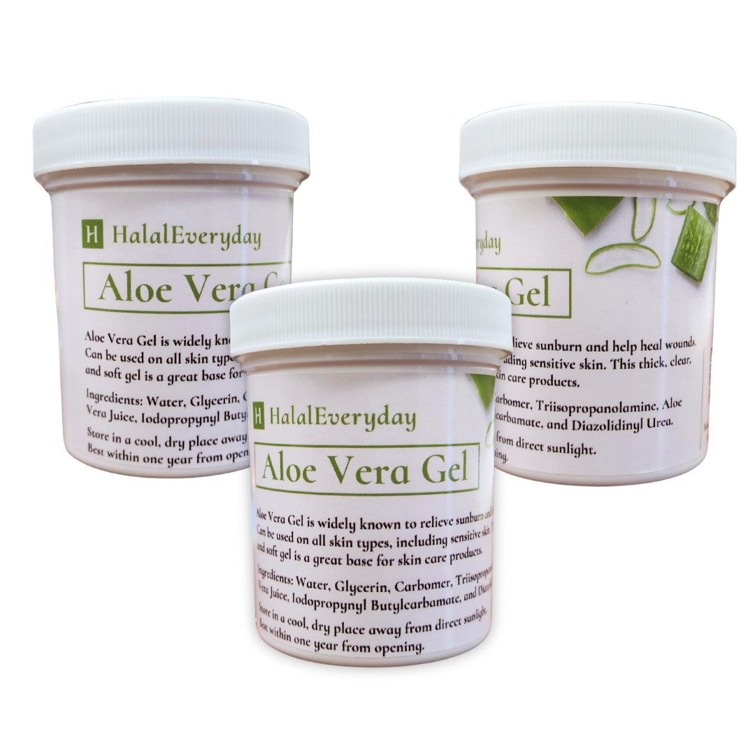 Aloe Vera Gel 4 oz - 100% Pure Organic Soothing Moisturizing Skin Care Lotion