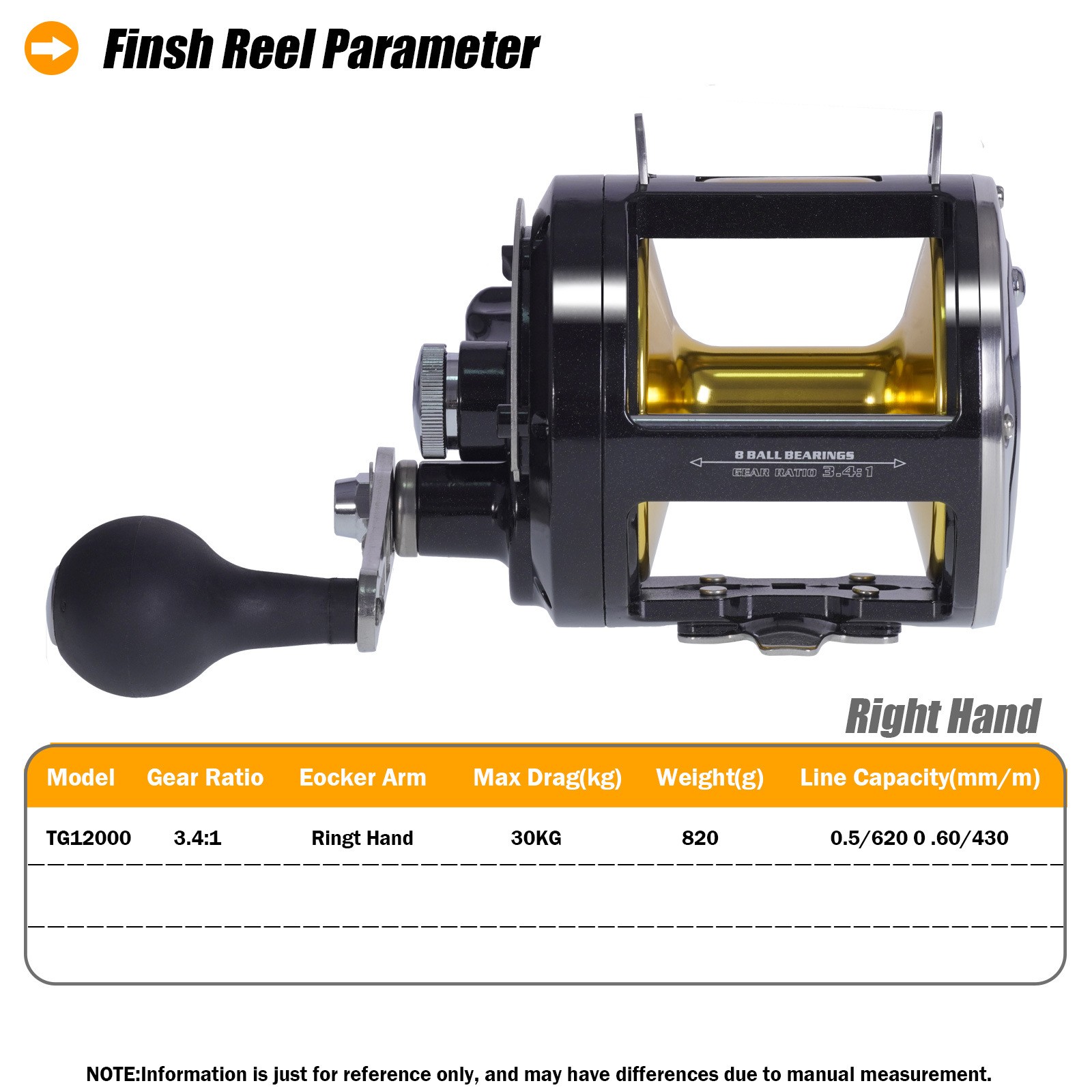 Big Trolling Drum Fishing Reels Aluminum Alloy Body Drag 30kg Jigging Reel