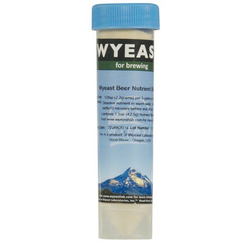 Wyeast Yeast Nutrient - Homebrew Beer Wine Moonshine Spirits - 1/2 tsp per 5 Gal