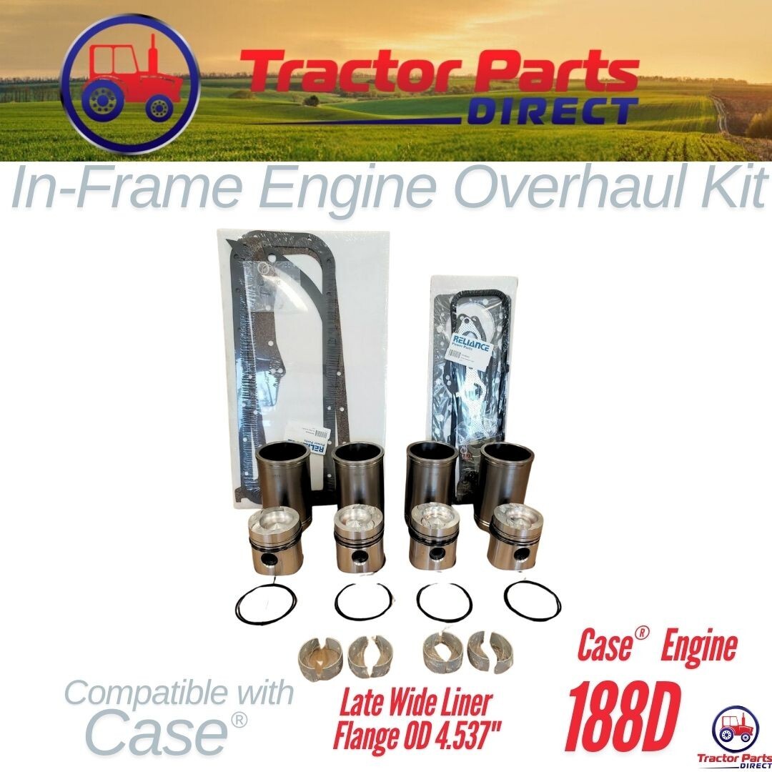 INFRAME ENGINE KIT comp w CASE® 188 CID DIESEL - 480D 580CK 680CK LATE
