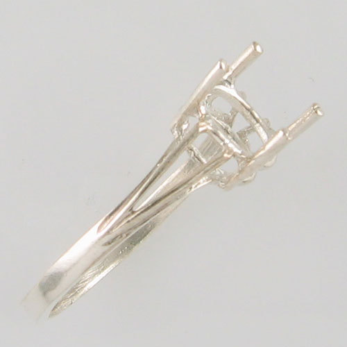 PRE-NOTCHED 8X6 OVAL SOLITAIRE RING .925 STERLING SILVER CR5130SS