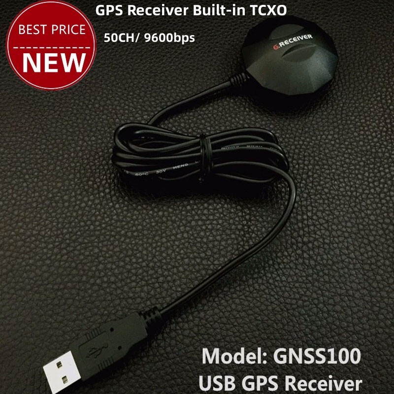GNSS100 Magnetic USB GPS Module 50CH Receiving 1.5m GPS Receiver Built-in TCXO