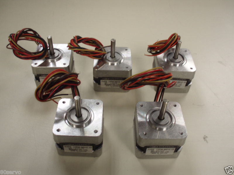 MINEBEA STEP STEPPER MOTOR #17PM-M012-13  ( LOT OF 5 )