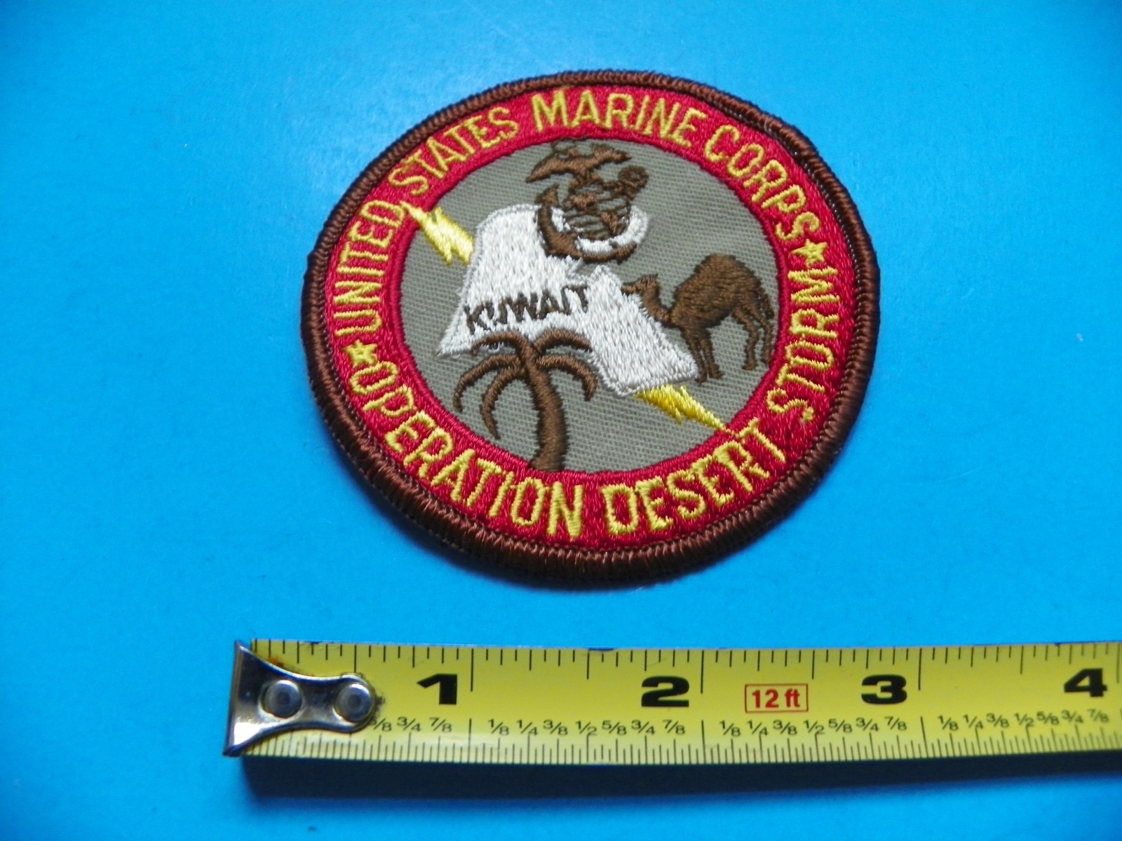 DESERT STORM ORIGINAL "UNITED STATES MARINE CORPS OPERATION DESERT STORM" PATCH