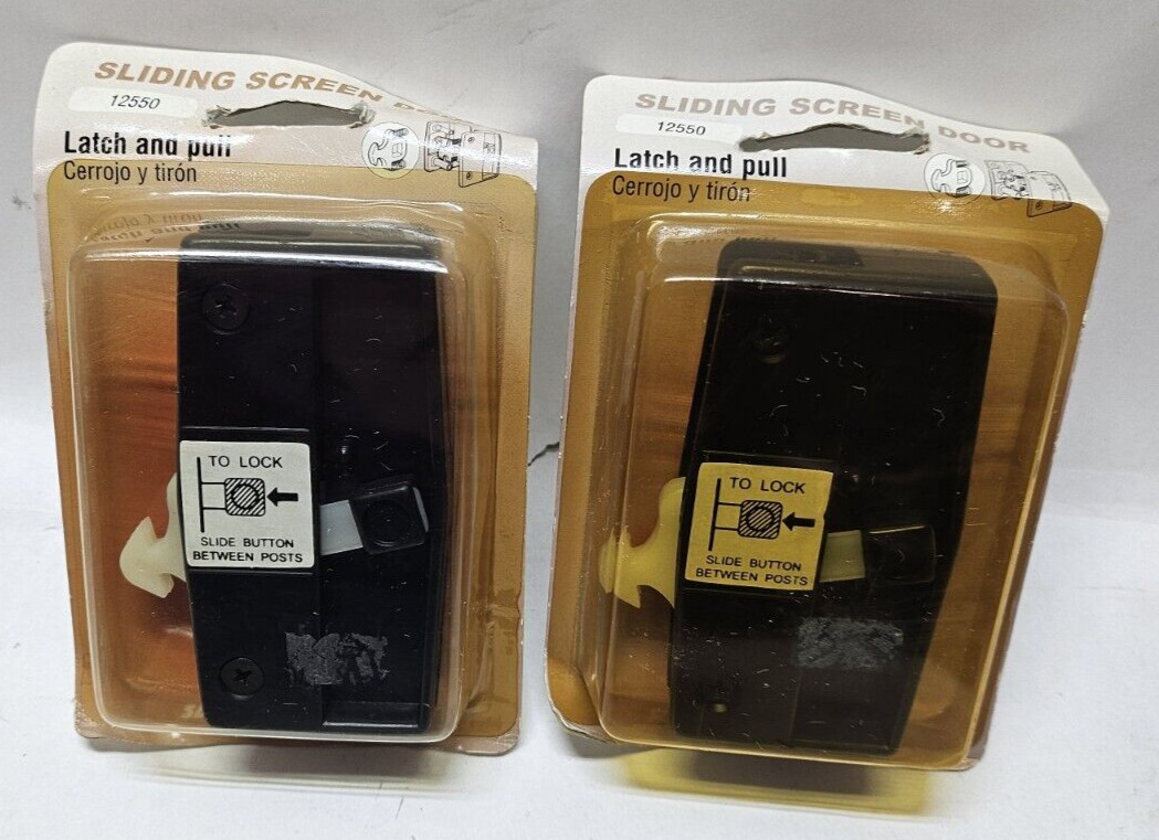 Slide-Co 12550 Latch and Pull Screen Door Hardware (Lot of 2)