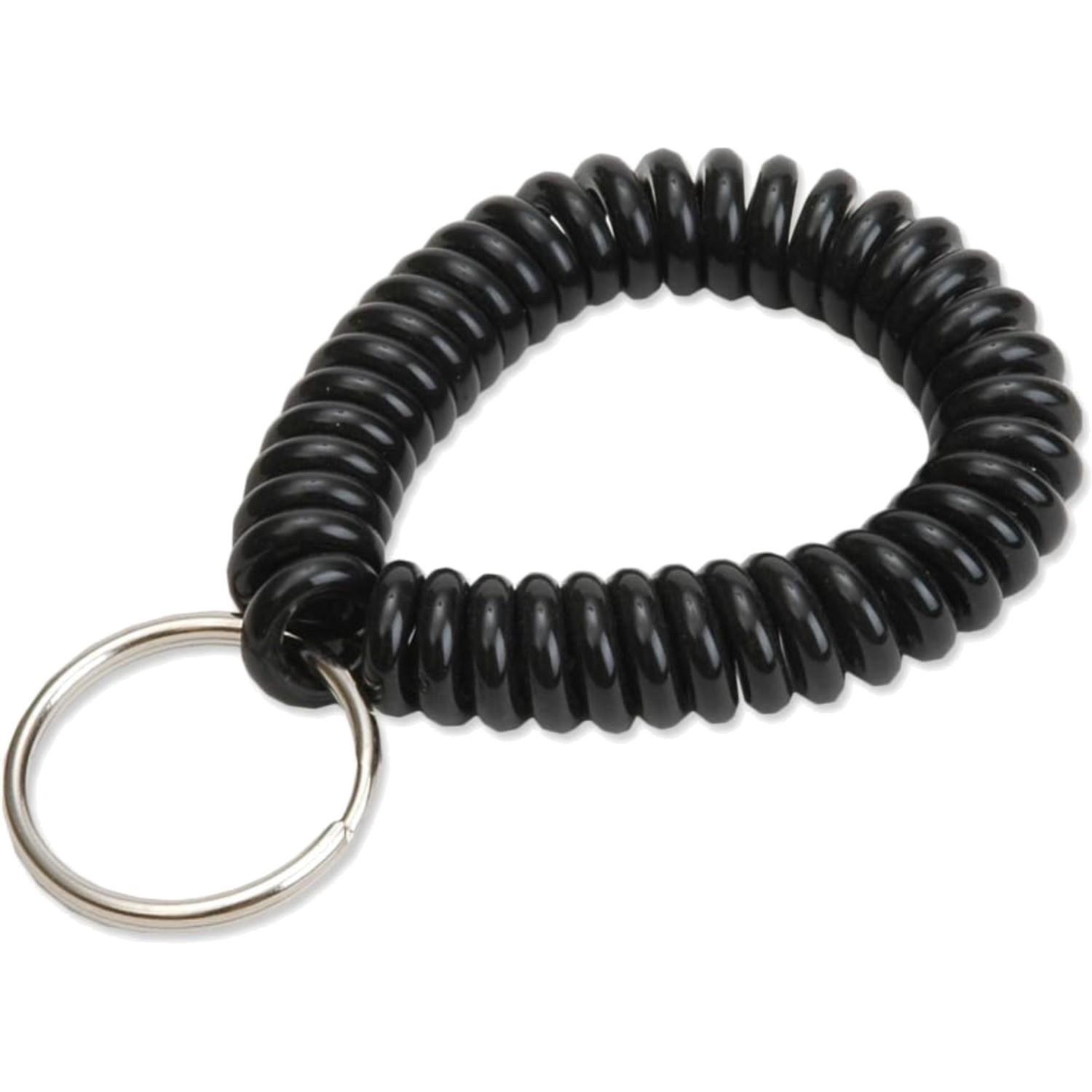 Flexible Wrist Coil Key Chain Bracelet, Adjustable Key Ring for Adults