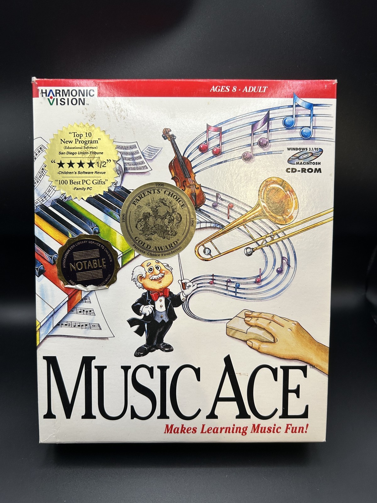 Music Ace Education Learning Music READ UNTESTED Not Original Disc
