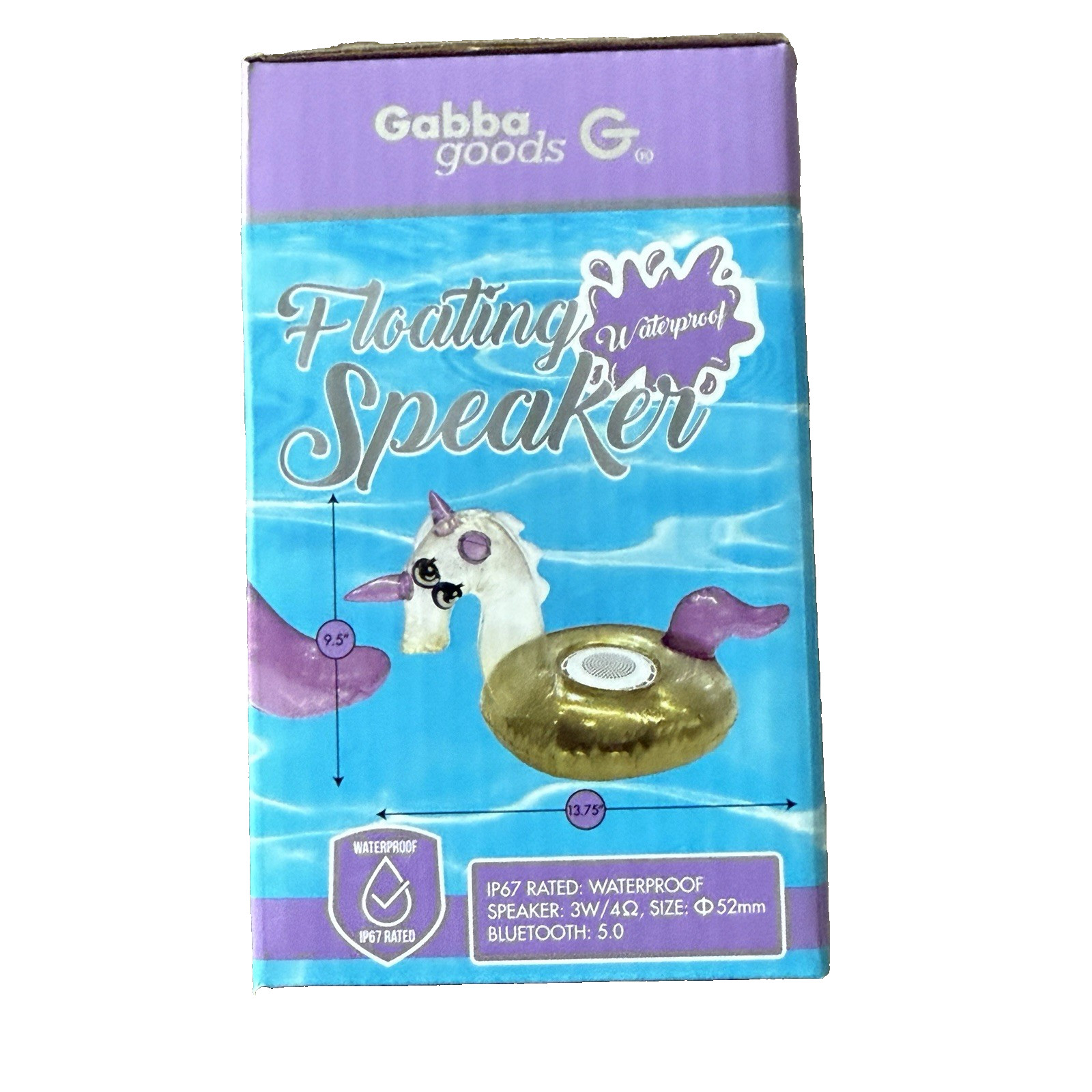 Flouting Bluetooth Speaker Colorful Unicorn Pool Includes Pump Waterproof