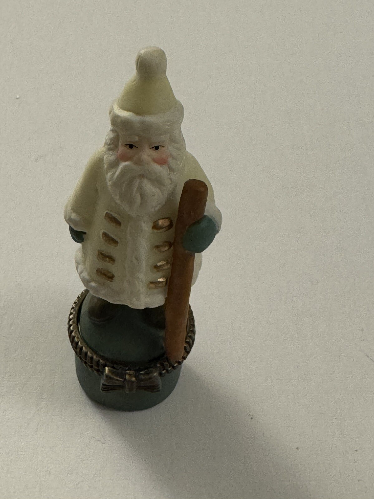 Midwest of Cannon Falls Father Christmas Hinged Trinket Box Santa Claus D8