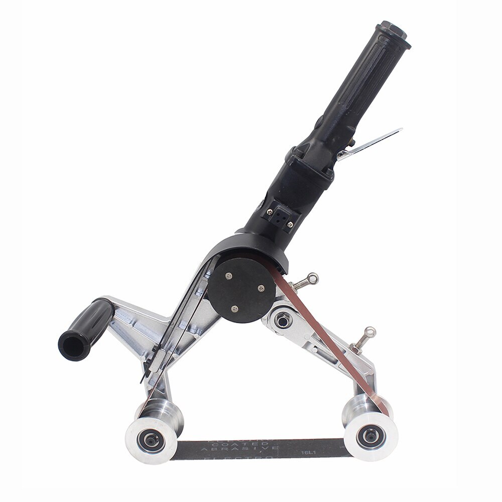 Pneumatic Belt Sander Round Tube Drawing Polishing Machine 40x760MM 4500RPM 1/4