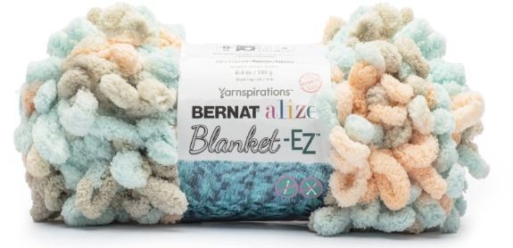 Bernat Alize Blanket-EZ Loop Yarn (Tangerine Pop)