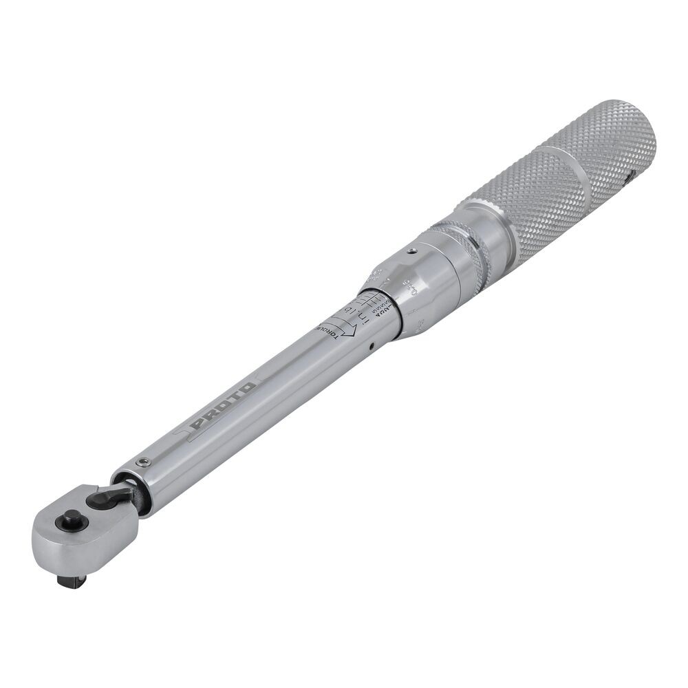 Proto J6060B 1/4in Drive Adjustable Torque Wrench 10-50 in-lb w/ Case