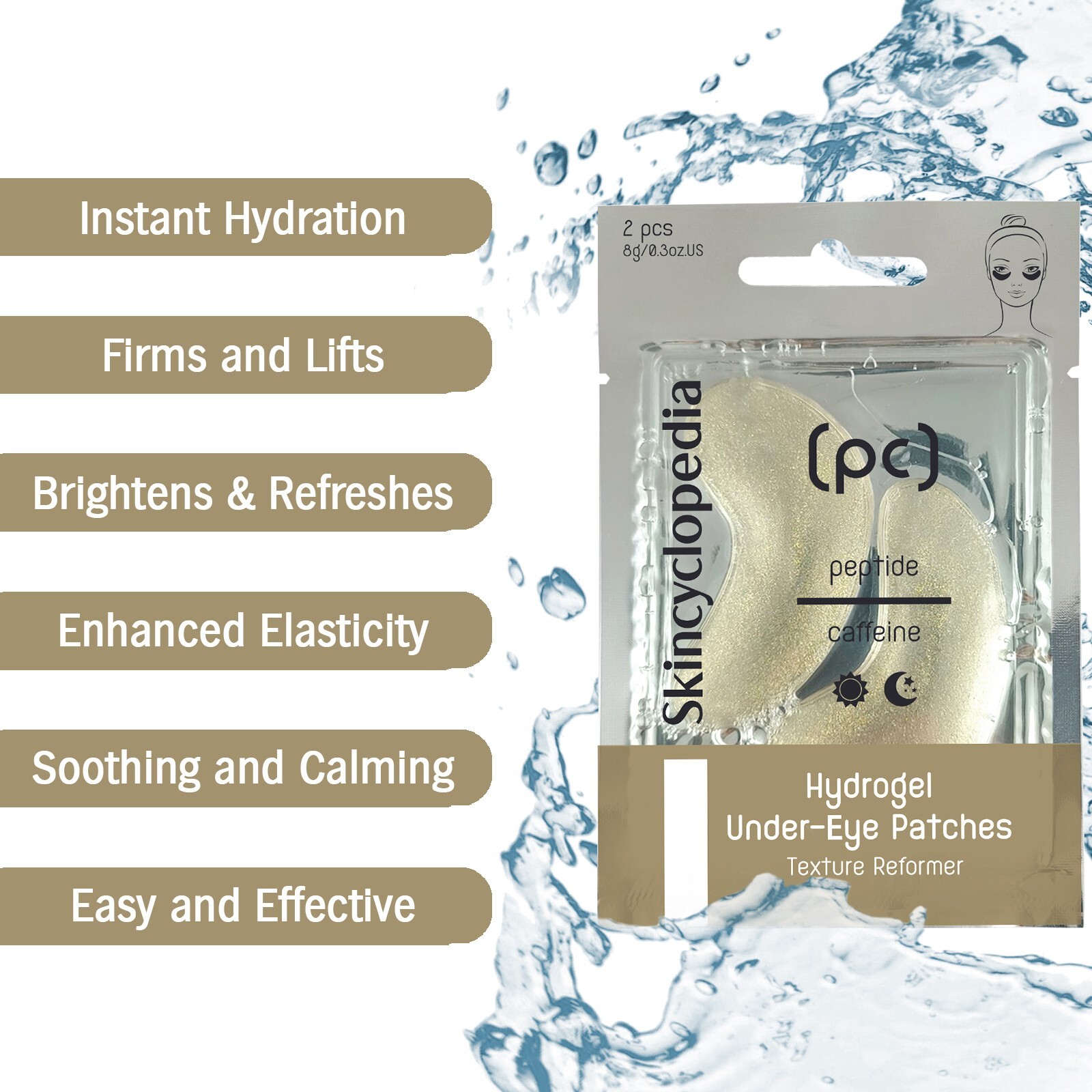 Skincyclopedia Caffeine & Matrixyl Eye Cream + Hydrogel Eye Pads - Dark Cricles