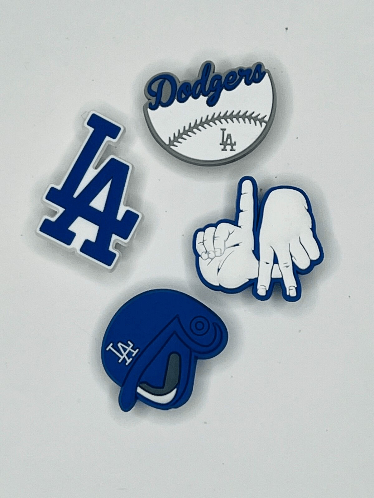 Shoe Charms Set of 4  - Baseball LA Dodgers, LAD Theme #2