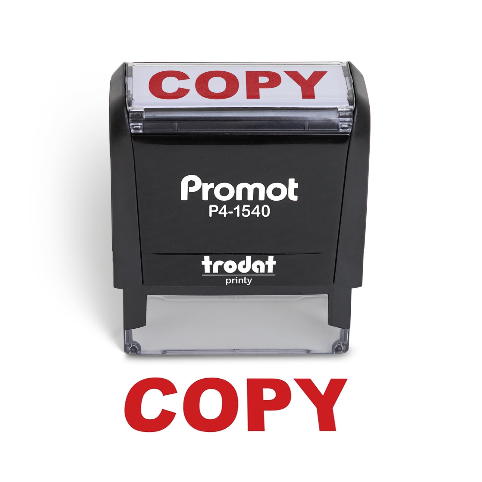 Copy Self Inking Rubber Stamp - Refillable Stampers for Office - Business, Ac...