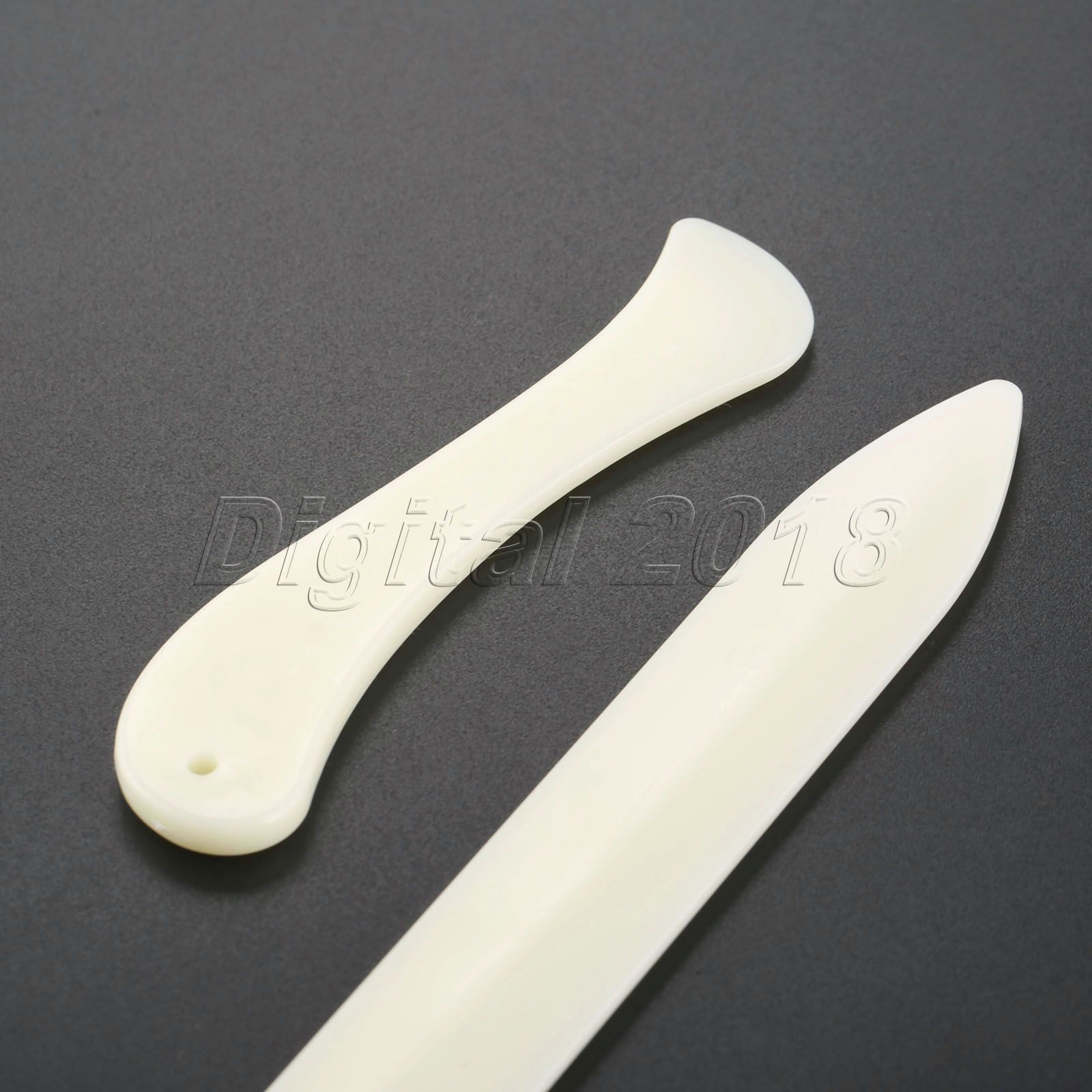 2Pcs Natural Bone Folder Creaser Scoring Folding Creasing Paper Leather Crafts