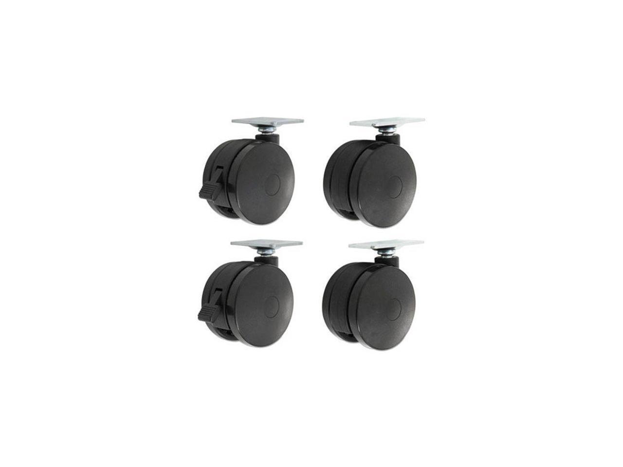 Alera Casters for Height-Adjustable Table Bases Black 4/Set HT3004