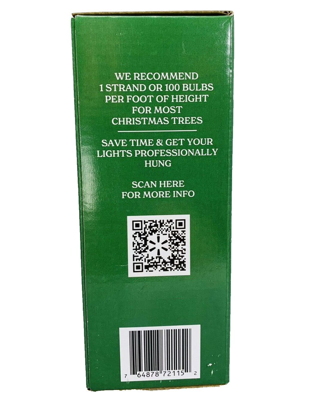 Clear Mini LED Light String 100 Count Christmas Cool White GREEN Wire Wedding