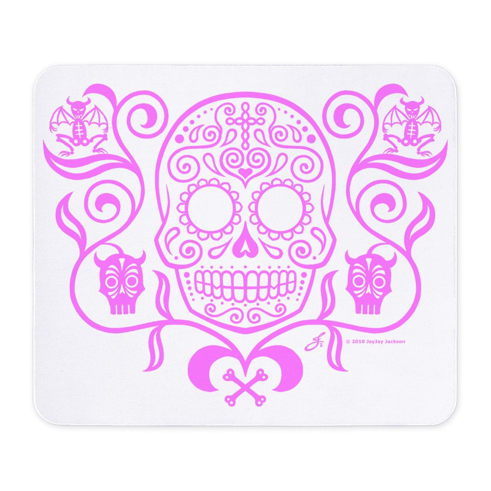 CafePress Day Of The Dead Sugar Skull Mousepad  (1157548794)