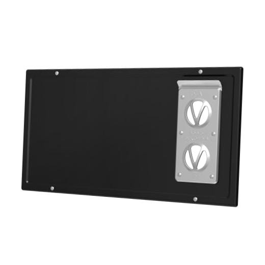 Waterproof Dustproof Furnace Door for RV 20.6 x 10.5 RV Furnace Panel, Black