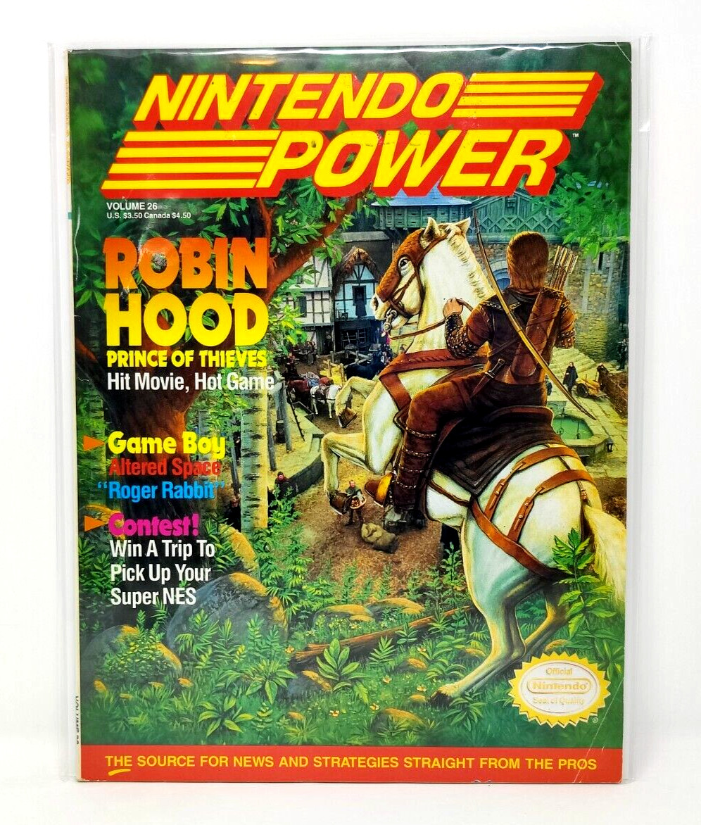 Nintendo Power - Volume 26 - Robin Hood w/ Metroid Poster, Players Poll