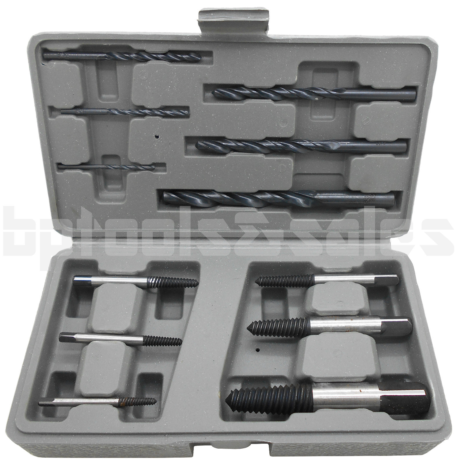 12pc HSS Easy Out Rigid Screw Extractor Set Broken Bolt Stud Fastener w/ Case