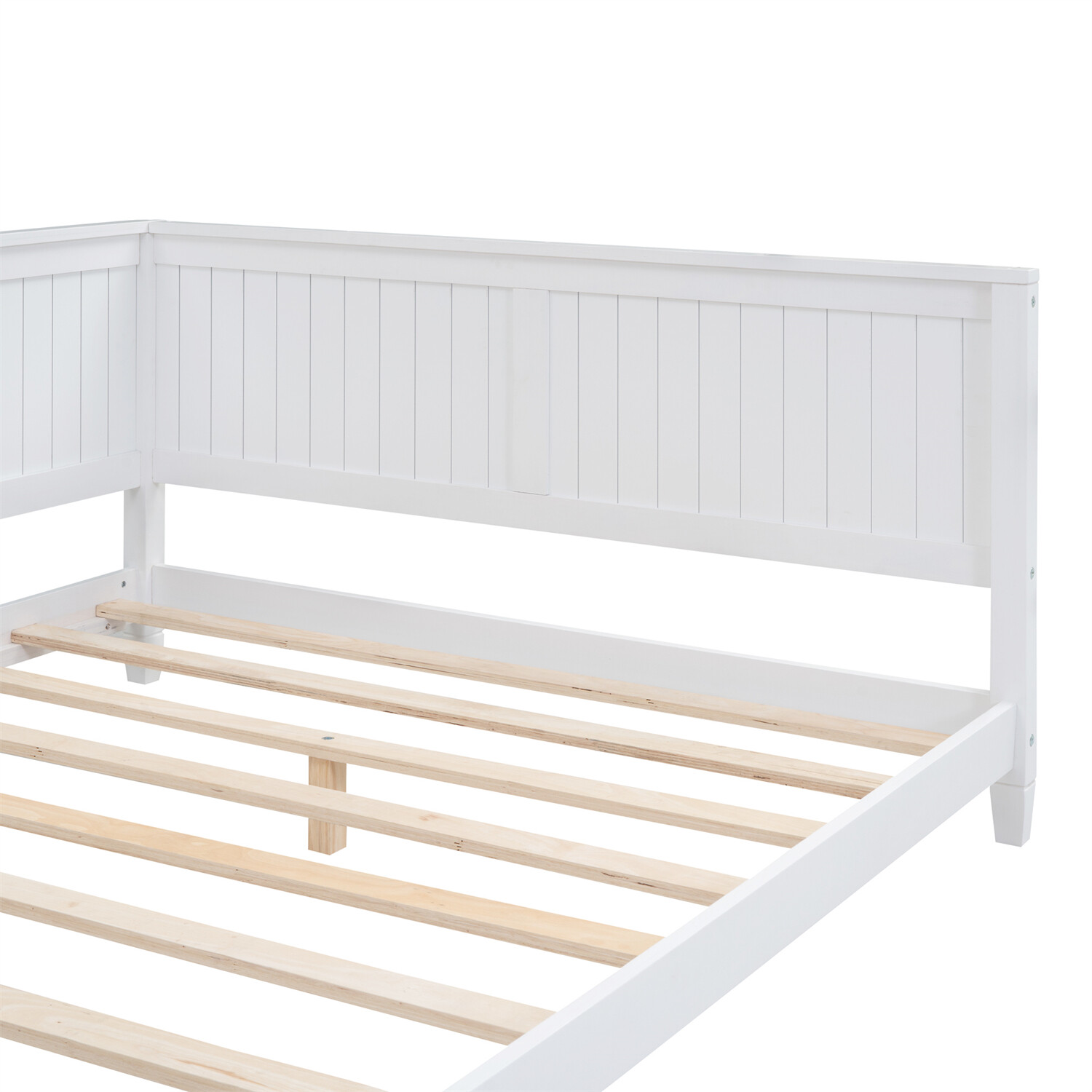 Full Size Wooden Daybed Modern Wooden Bed Frame Sofa Bed White/Gray/Espresso US