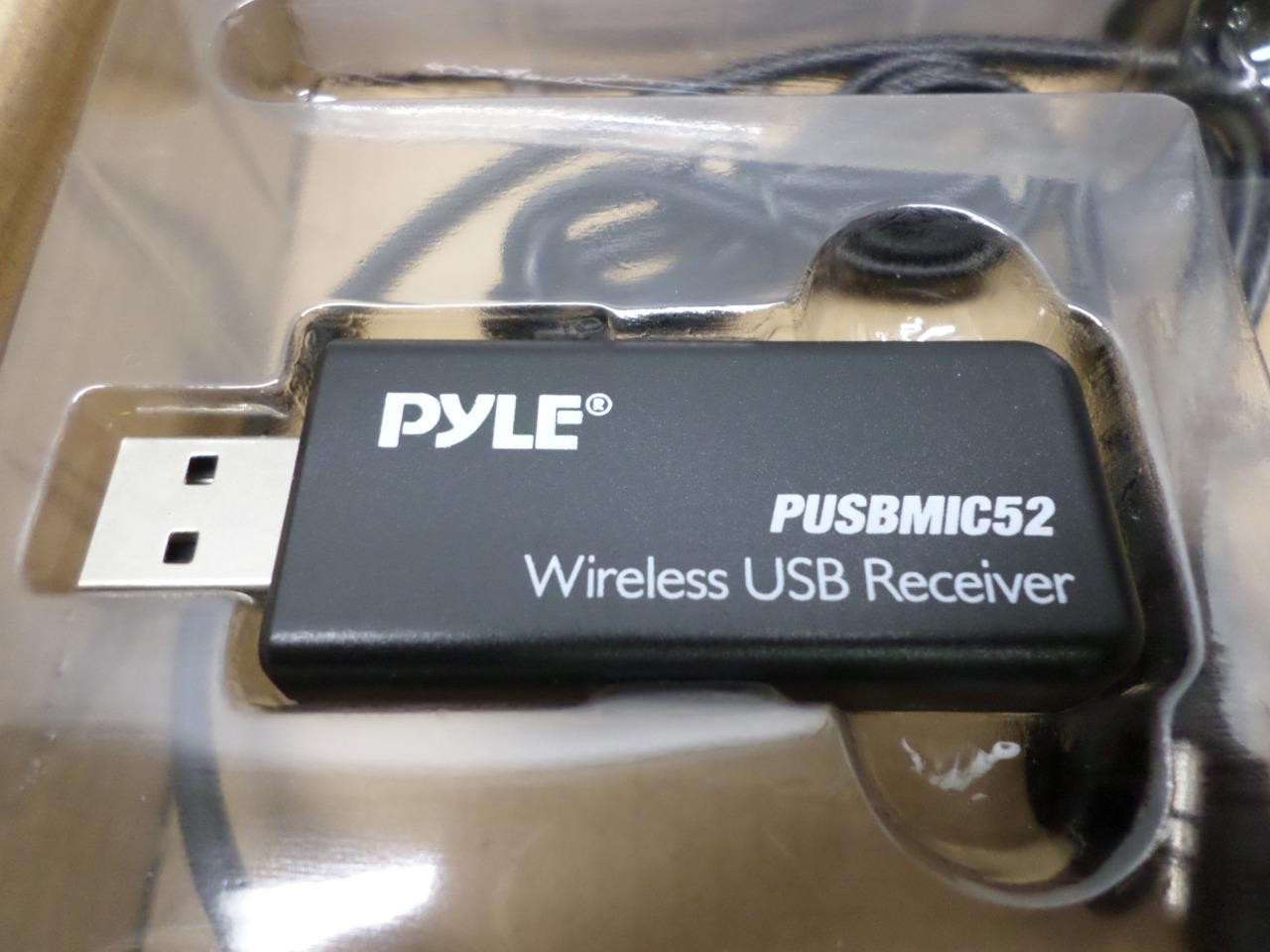 Pyle PUSBMIC52 Wireless Headset Microphone System w/ USB Receiver & Rechargeable