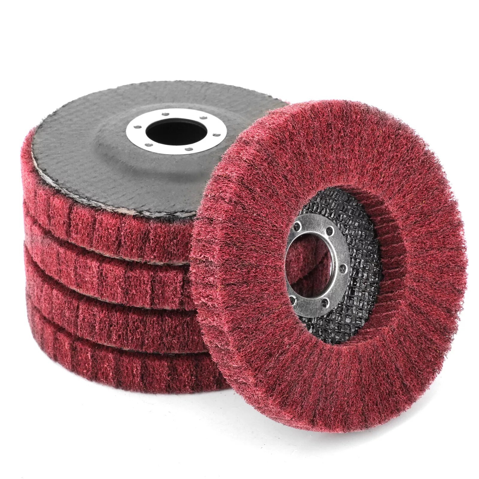 Rust Removal 10PCS 4.5" Nylon Flap Discs 320 Grit Metal Cleaning