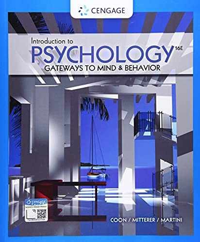 Introduction to Psychology: - Paperback, by Coon Dennis; Mitterer - Very Good